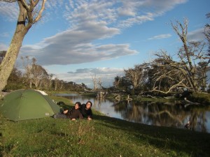 unser wunderschoenes Plaetzchen zum Campen