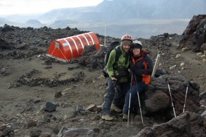 beim Abstieg kurz vor dem Refugio Rim