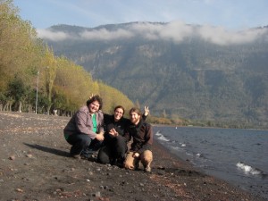 mit Hugo in Coñaripe beim Lago Calafquen