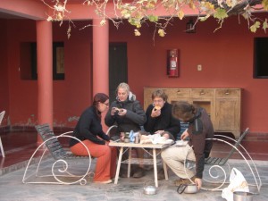 gemuetliches Fruehstueck in Cachi