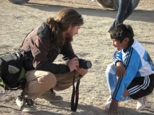 die Kinder sind von Alex, dem Jesus, immer ganz begeistert