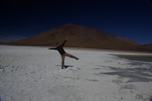 Alex am Rande der Laguna Blanca