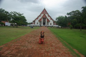 als erstes stand der Wihan Phra Mongkhon Bophit mit seinem Bronzebuddha auf dem Program