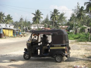 Die Hauptverkehrsmittel auf der Insel - Motorikschas